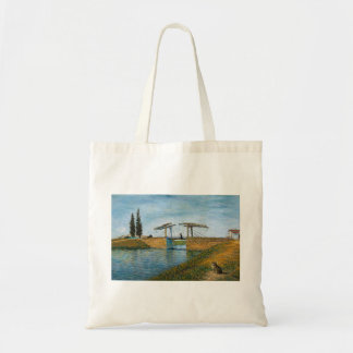 Katten vid Langlois Bridge Tote Bag Tygkasse