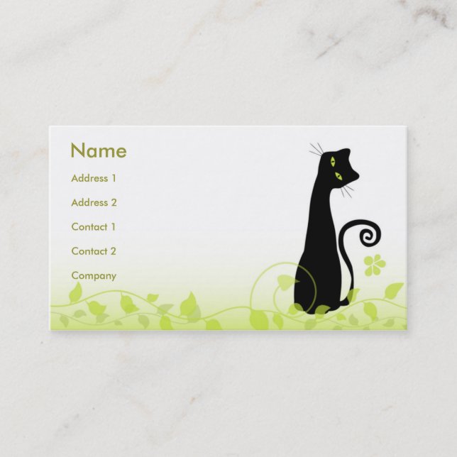 Katten Visitkort (Framsida)