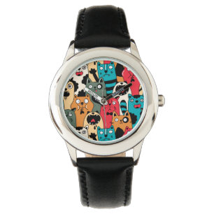 Kattenflocken Armbandsur