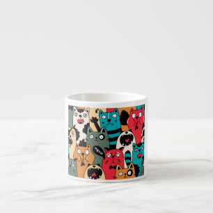 Kattenflocken Espressomugg