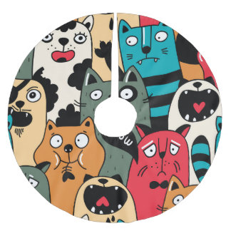 Kattenflocken Julgransmatta Borstad Polyester