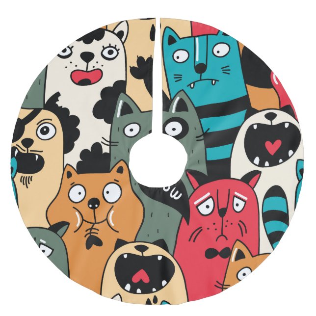 Kattenflocken Julgransmatta Borstad Polyester (Framsidan)
