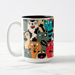 Kattenhopen Två-Tonad Mugg