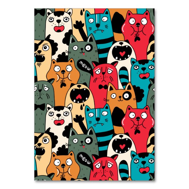 Kattens folkmassa bordsnummer (Framsidan)