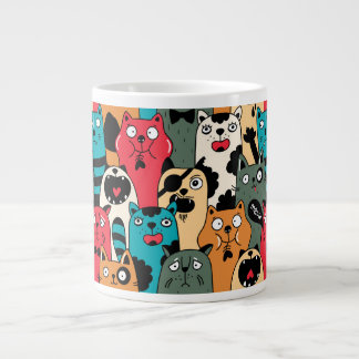 Kattens folkmassa jumbo mugg