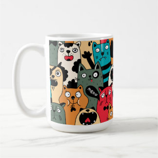 Kattens folkmassa kaffemugg