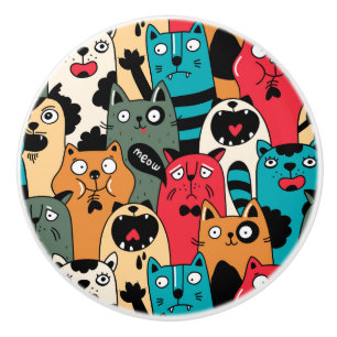 Kattens folkmassa knopp