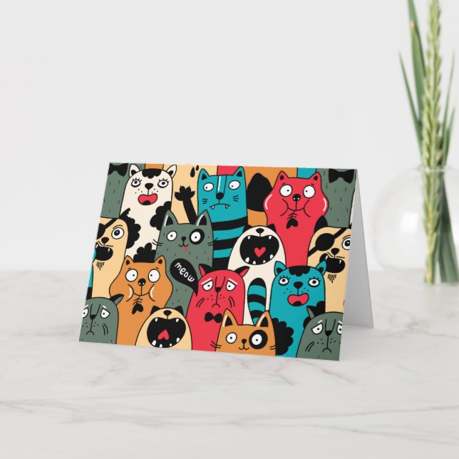 Kattens folkmassa kort (Framsida)