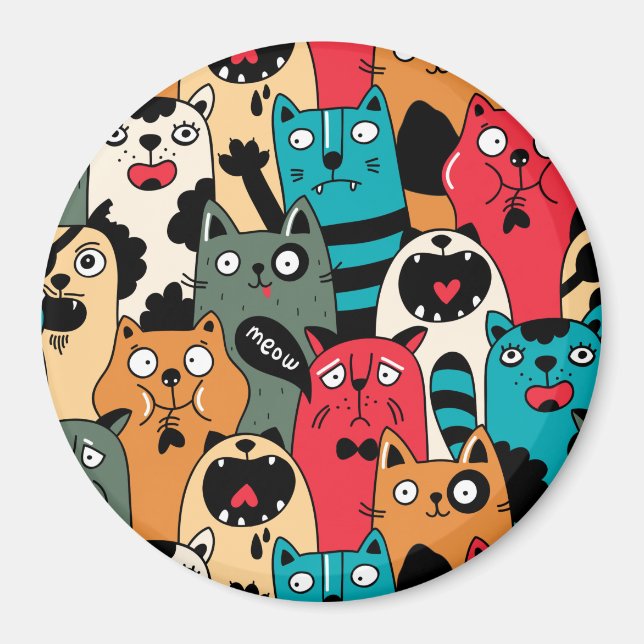 Kattens folkmassa magnet (Framsidan)