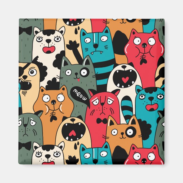 Kattens folkmassa magnet (Framsidan)