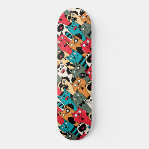Kattens folkmassa mini skateboard bräda 18,5 cm
