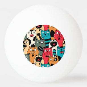 Kattens folkmassa pingisboll