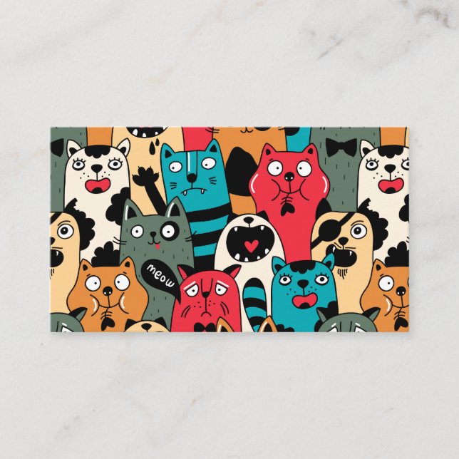 Kattens folkmassa placeringskort (Framsida)