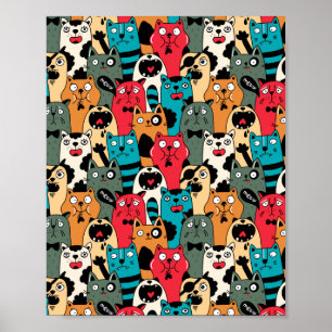 Kattens folkmassa poster