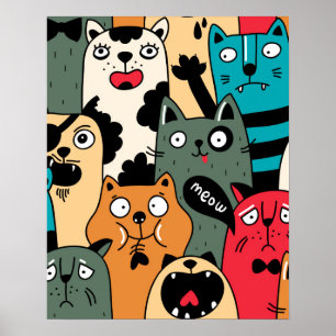 Kattens folkmassa poster