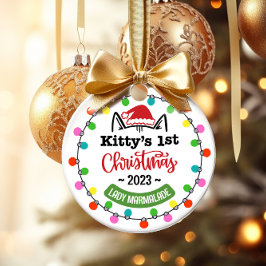 Kattens första jul, Kattens första jul Julgransprydnad Keramik