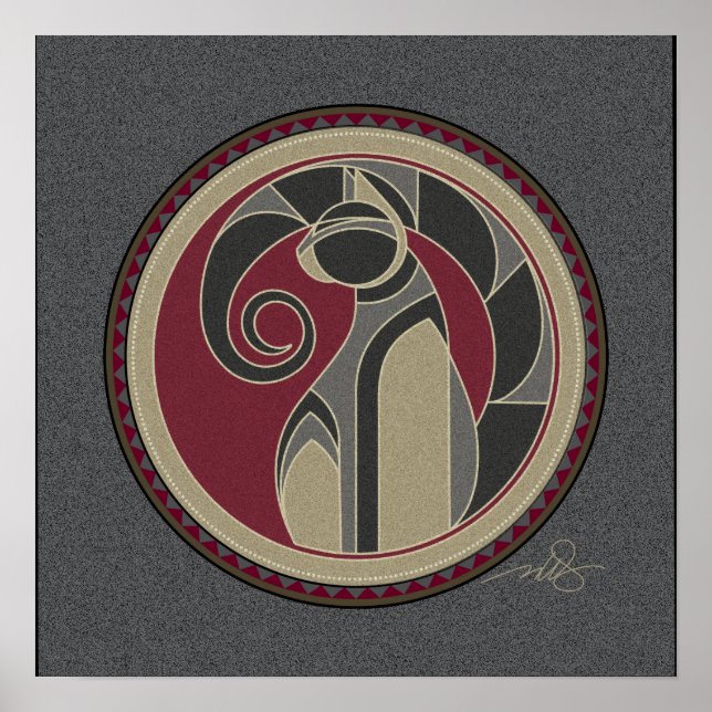 Kattens grått-bakgrund poster (Framsidan)