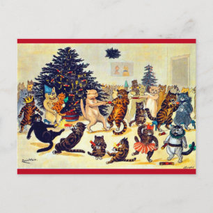 Kattens julfest, Louis Wain Helg Vykort
