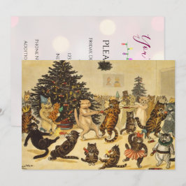 Kattens julfest - Louis Wain-inbjudningar