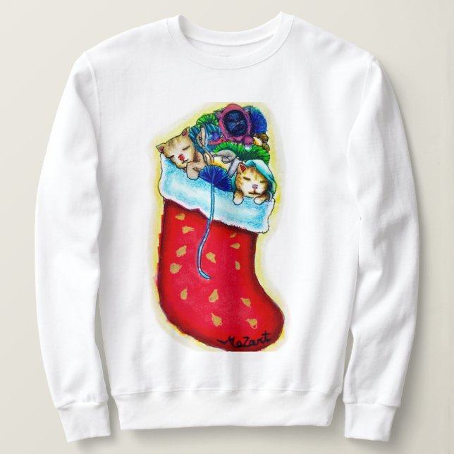 Kattens lagerhållning Långsåld Shirt Tröja (Design framsida)
