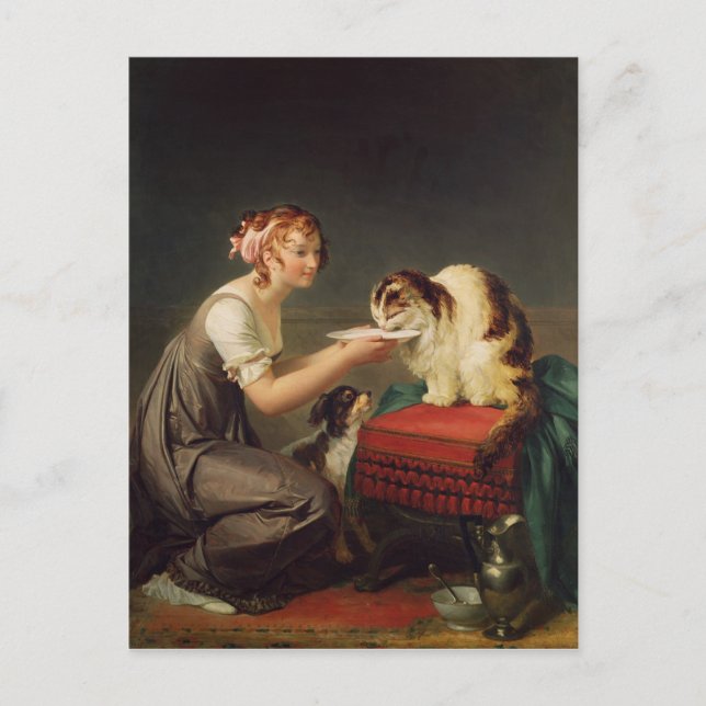 Kattens lunch vykort (Framsida)