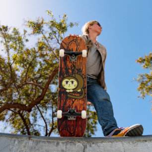 Kattens Meow - Anpassad Skateboard Bräda 21,5 Cm