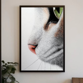 Kattens Nose Close-Profile View Porträtt Poster