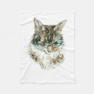 Kattens Öga-maine Coon Cat Fleece Blanket, Small