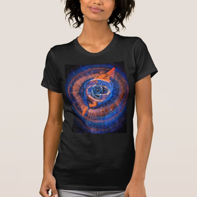 Kattens Öga Nebula, färgstarka kvinnor, t-shirt i  (Framsida)