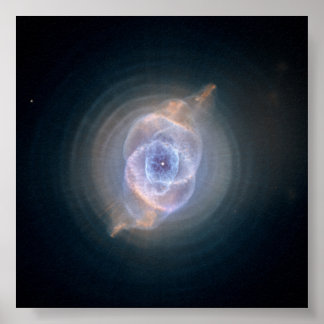 Kattens Öga Nebula-torkande stjärna Skapar Fant Poster