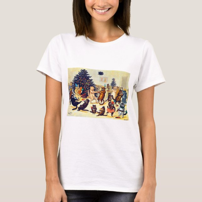 Kattens Party, Louis Wain T Shirt (Framsida)