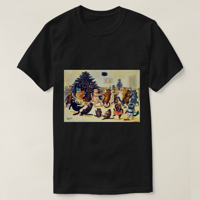 Kattens Party, Louis Wain T Shirt (Design framsida)