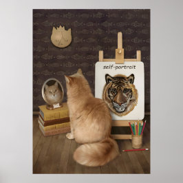 Kattens Självporträtt Poster