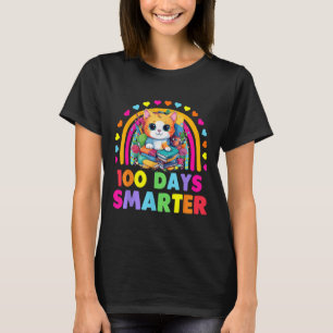 Katter 100-dagarsdag för skollärare 100 dagar smar t shirt