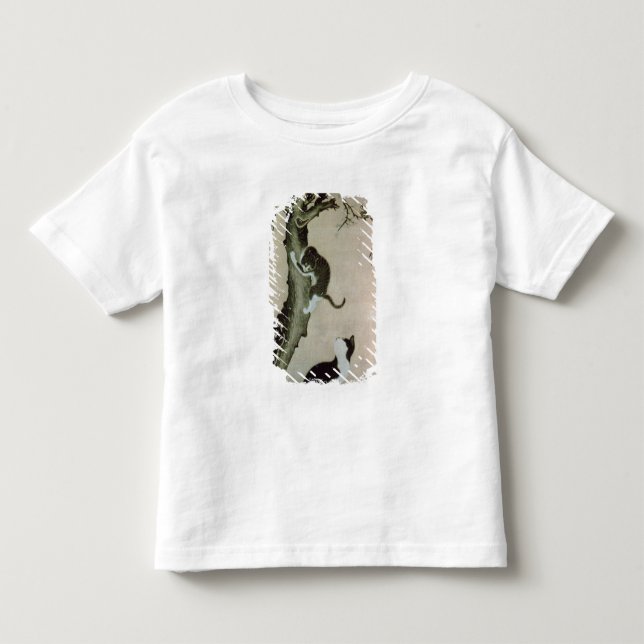 Katter 17th århundrade (bläck på silke) tee (Framsida)