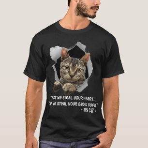 Katter 365 Cat Soffa Roliga meningar Cat Lover Gif T Shirt