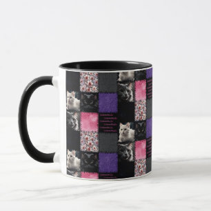 Katter-a-Tonic Patchwork Cat Mugg