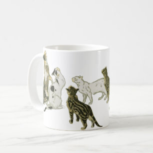 Katter, Alexandre Steinlen Kaffemugg