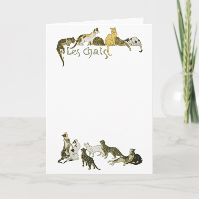 Katter, Alexandre Steinlen Kort (Framsida)