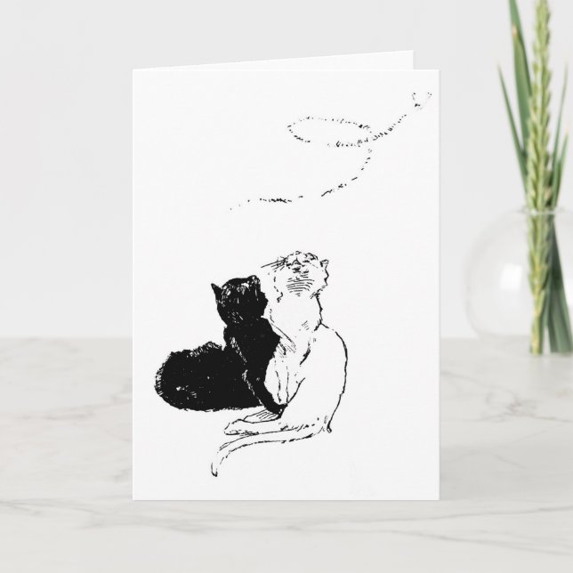 Katter, Alexandre Steinlen Kort (Framsida)