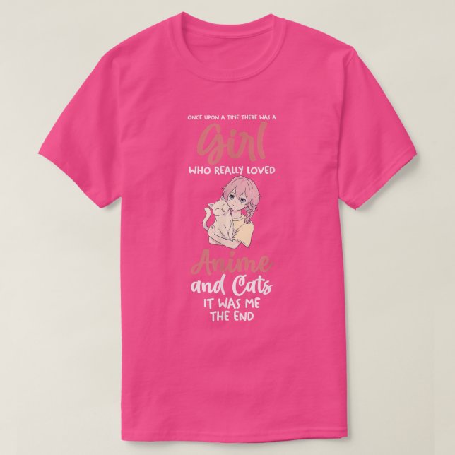 Katter Anime T Shirt (Design framsida)
