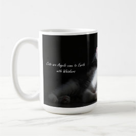 Katter är Änglar katt mugg