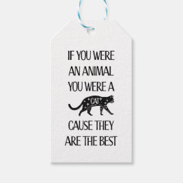 Katter är bäst. Gift-Märkre för kattälskaren Presentetikett