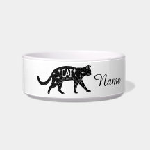 Katter är bäst.. Keramisk matskål för husdjur