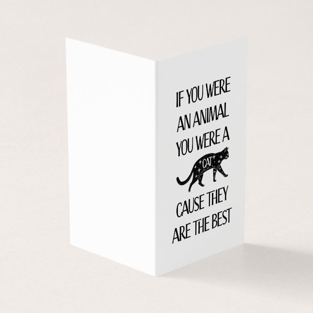 Katter är bäst.. Perfekt kort för kattlover (Utsida)