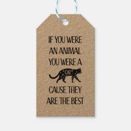 Katter är bäst.. Perfektens märkre för kattlover Presentetikett