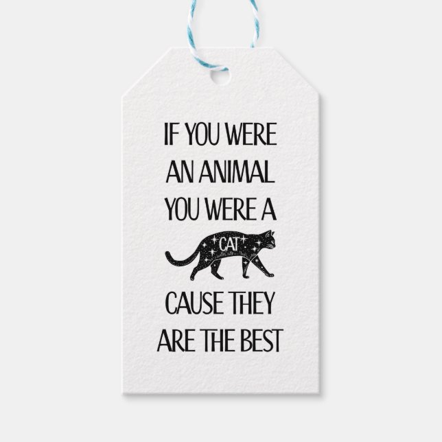 Katter är bäst.. Perfektens märkre för kattlover Presentetikett (Framsidan)