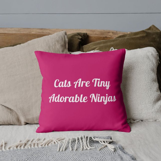 Katter är bedårande ninjor Personligt citat Rosa Kudde (Skapare uppladdad)