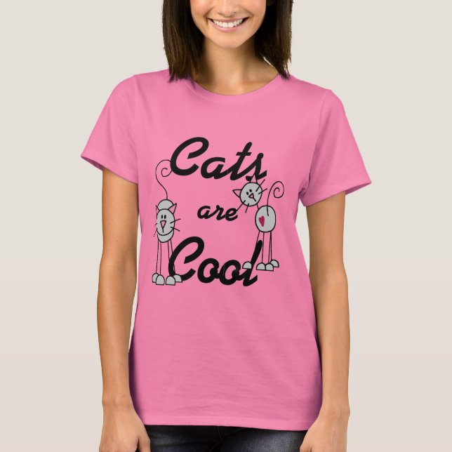 Katter är Coola- och gåsskjortor Tee Shirt (Framsida)