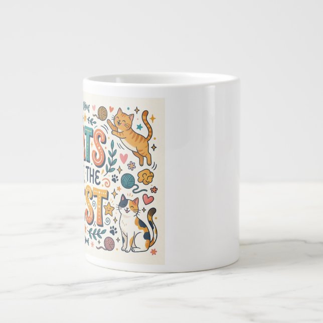 Katter är det bästa jumbo mugg (Framsidan)
